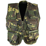 Children's Tactical DPM Camouflage vest with 11 pockets.