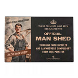 Civil Defence Men Shed Wall Plaque