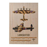 A3 wooden plaque comes with two stunning illustrations of the Lancaster, together with interesting historical facts about this aircraft.