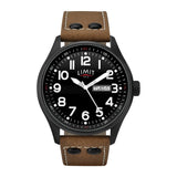 Pilot Watch - Black Face Tan Strap