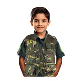 Children's Tactical DPM Camouflage vest with 11 pockets.