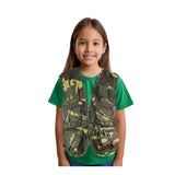 Children's Tactical DPM Camouflage vest with 11 pockets.