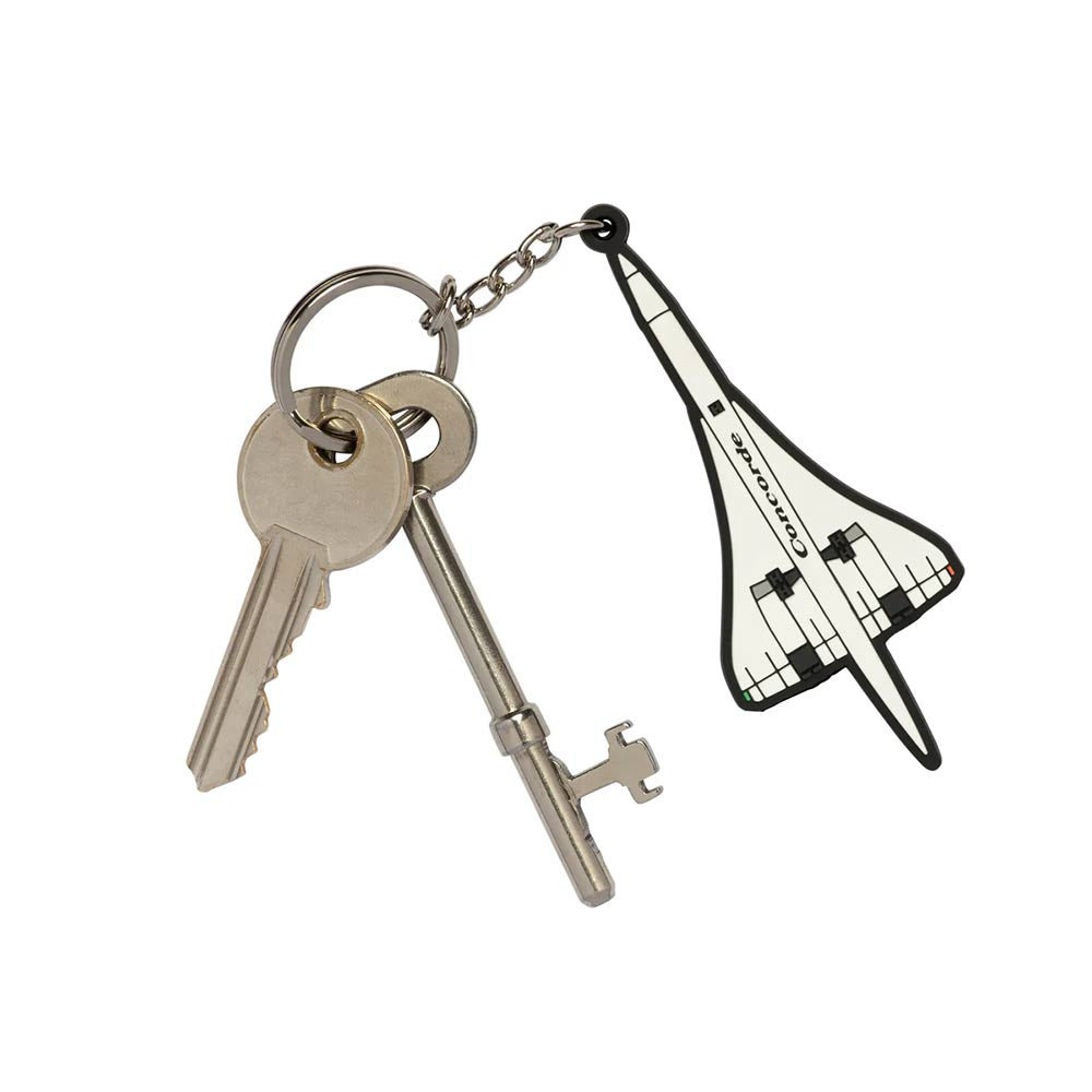 Concorde rubber PVC Keyring attached to keys.