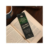 Civil Defence green bookmark with slogan text Ministry Approved Page Keeping Device and put that light out!