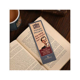 Civil Defence grey outline Bookmark with slogan text Young Fellow! Stop folding those corners over!
