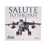 Calendar cover featuring a Royal Air Force aircraft with text 'Salute to the Past' and '2026 Official Calendar'.
