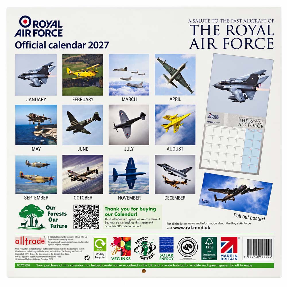 2027 RAF Calendar