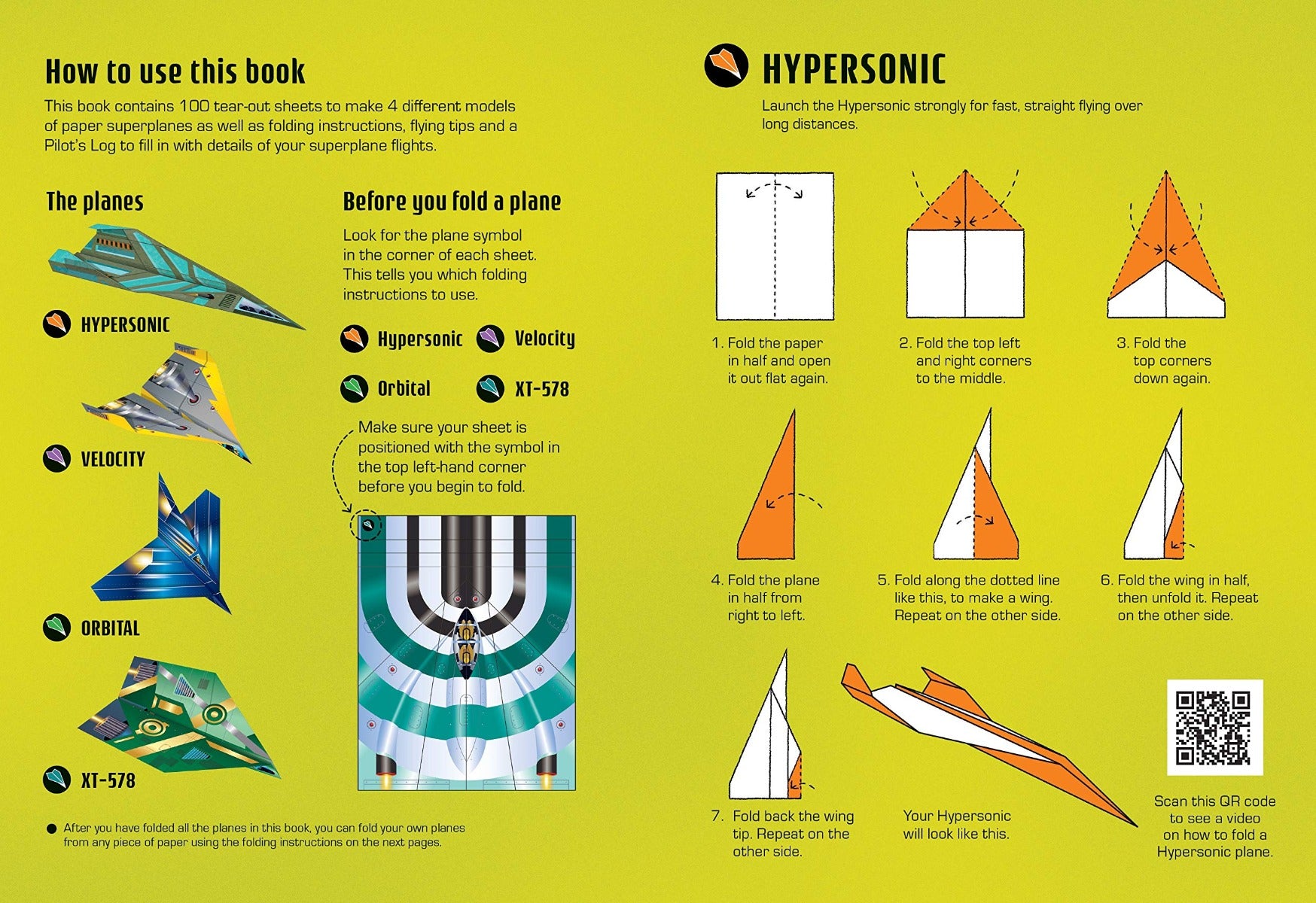 100 Superplanes to Fold and Fly