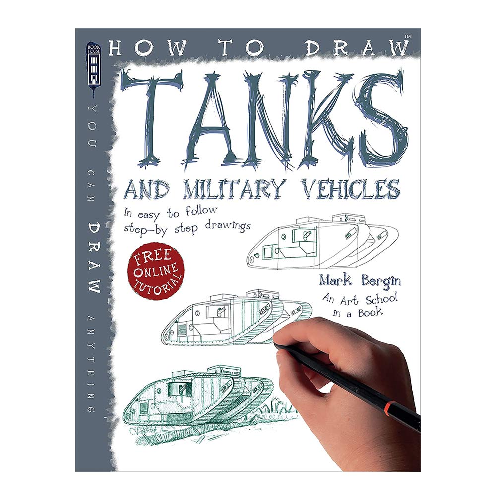 A drawing handbook covers all aspects of drawing tanks and military vehicles including essential concepts such as light, tone and composition. With its clear step-by-step labelled drawings.