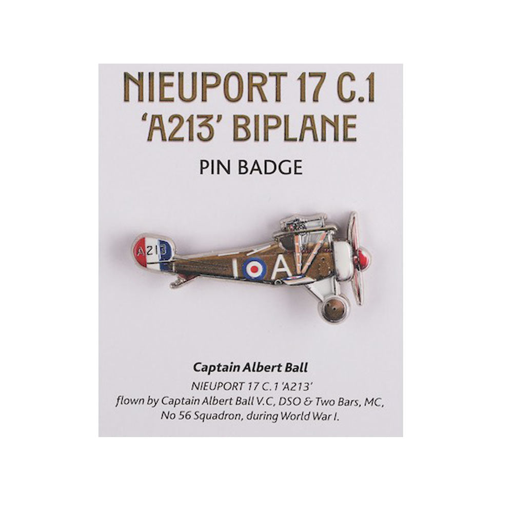 Nieuport 17C Biplane 3D Enamel Pin Badge