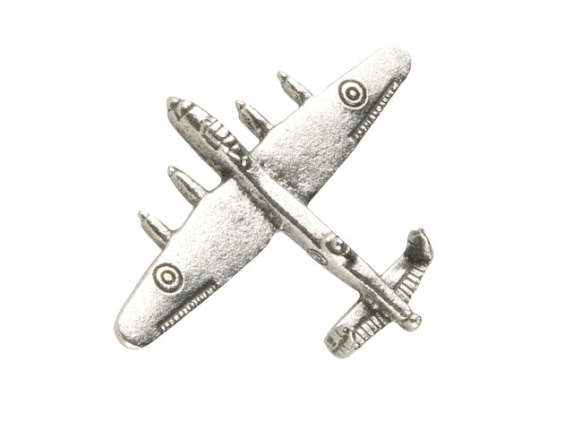 Avro Lancaster Pin Badge Pewter