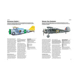 A detailed illustration from a book showing the parts of a fighter plane, designed for informative reference.