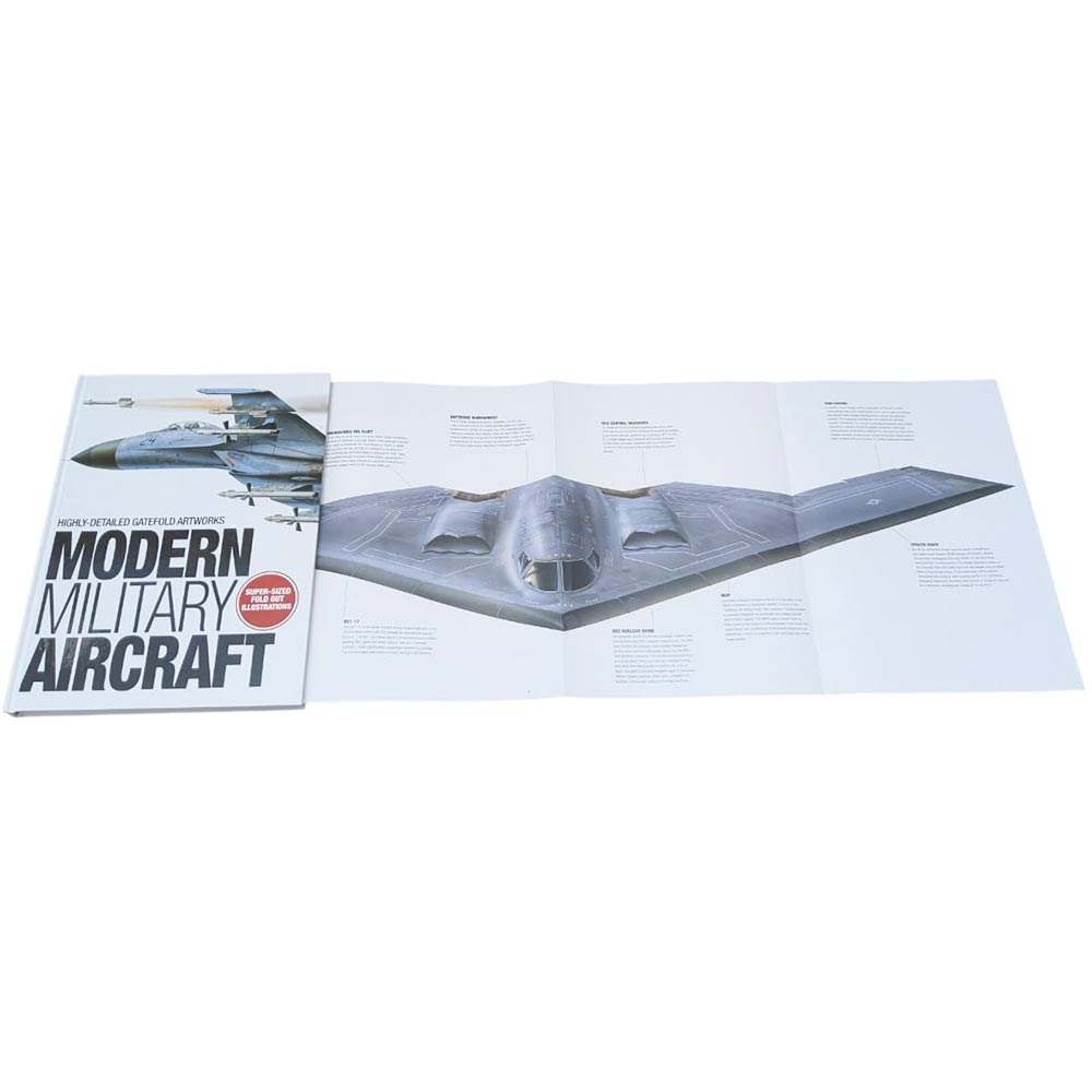 Modern Military Aircraft is an extensively researched reference guide showcasing aircraft used by global air forces in recent conflicts, including the Balkans, Iraq, Afghanistan, and Syria. Fold out page.