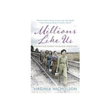 Millions like us tells the story of the women's war in the second world war, through a host of individual women's experiences. Images of these women walking down a train track.