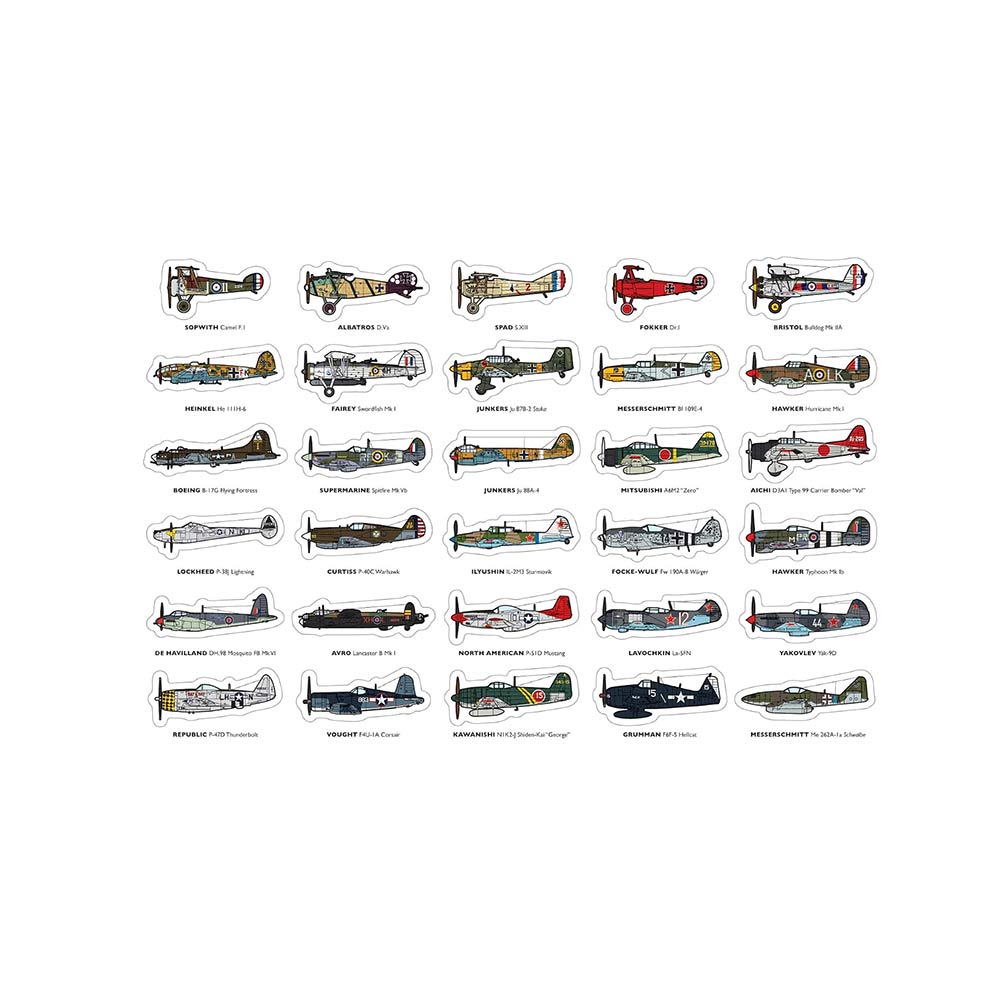 Assorted WWII aircraft stickers