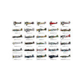 Assorted WWII aircraft stickers