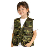 Children's Tactical DPM Camouflage vest with 11 pockets.