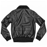 RAF Wings Leather Flying Jacket - Black