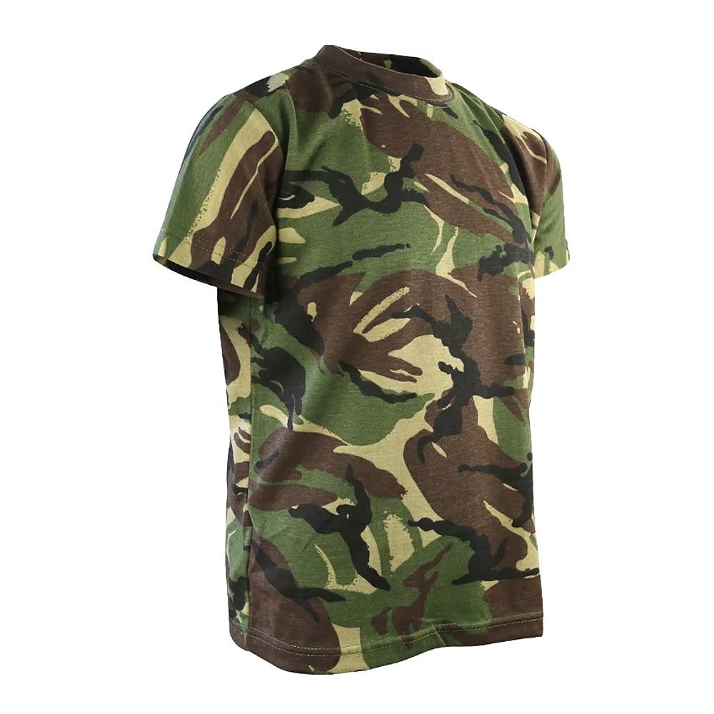 Children's camouflage British DPM Military style t-shirt. 