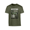 Kids Spitfire motif design in military green colour.