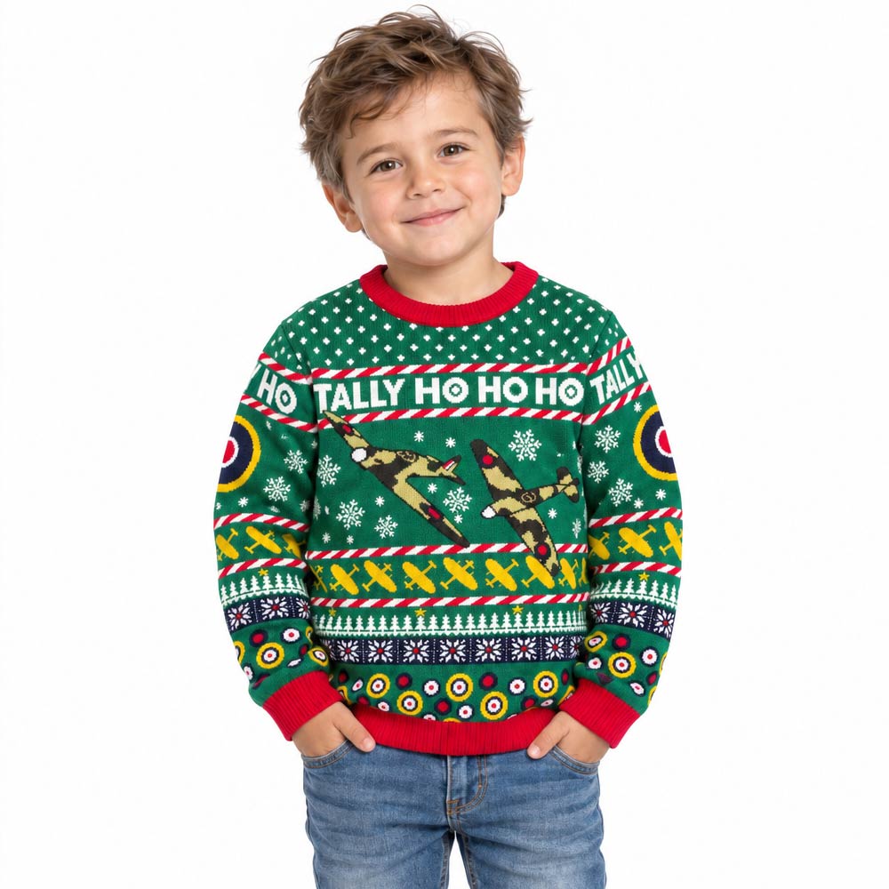 Bring some aviation heritage to their festive season with our exclusive 2026 Kids’ Spitfire Christmas Jumper.