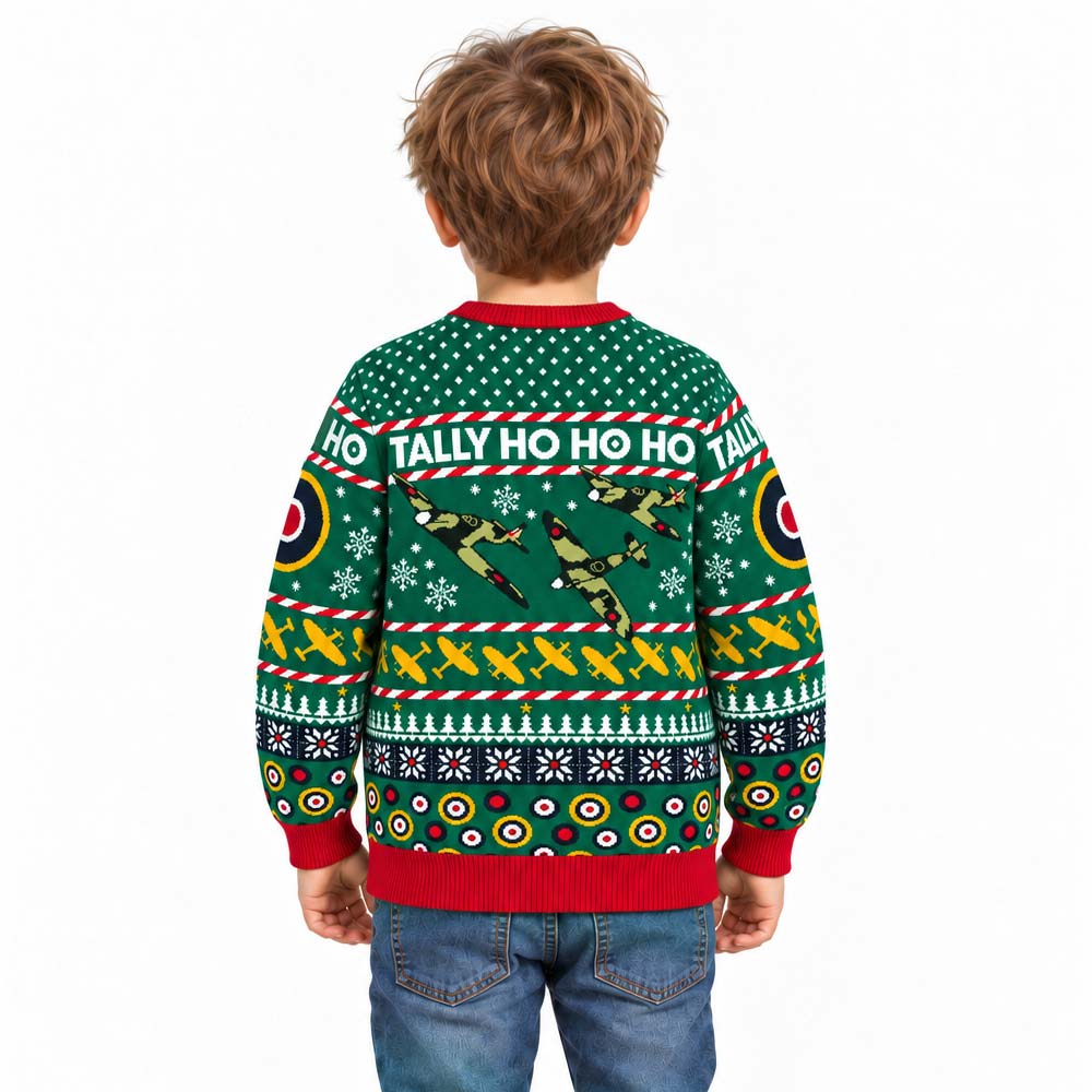 Kids Spitfire Christmas Jumper