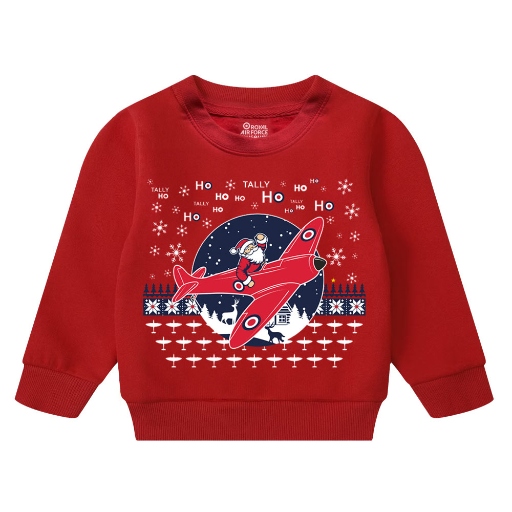 Santa Spitfire Kids Christmas Sweatshirt