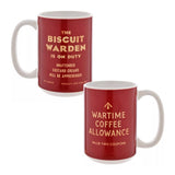 Civil Defence Biscuit Warden On Duty Mug