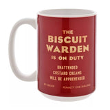 Civil Defence Biscuit Warden On Duty Mug