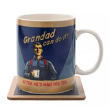 Civil Defence Grandad Best Mug And Coaster Set