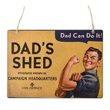 Civil Defence Dad's Shed Wall Plaque