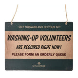 Civil Defence Washing Up Wall Plaque