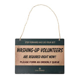 Civil Defence Washing Up Wall Plaque