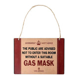 Civil Defence Gas Mask Wall Plaque