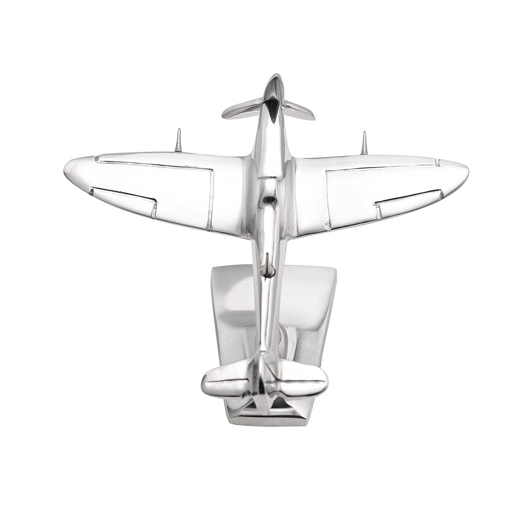 Shiny polish 6 inch metal Spitfire model.