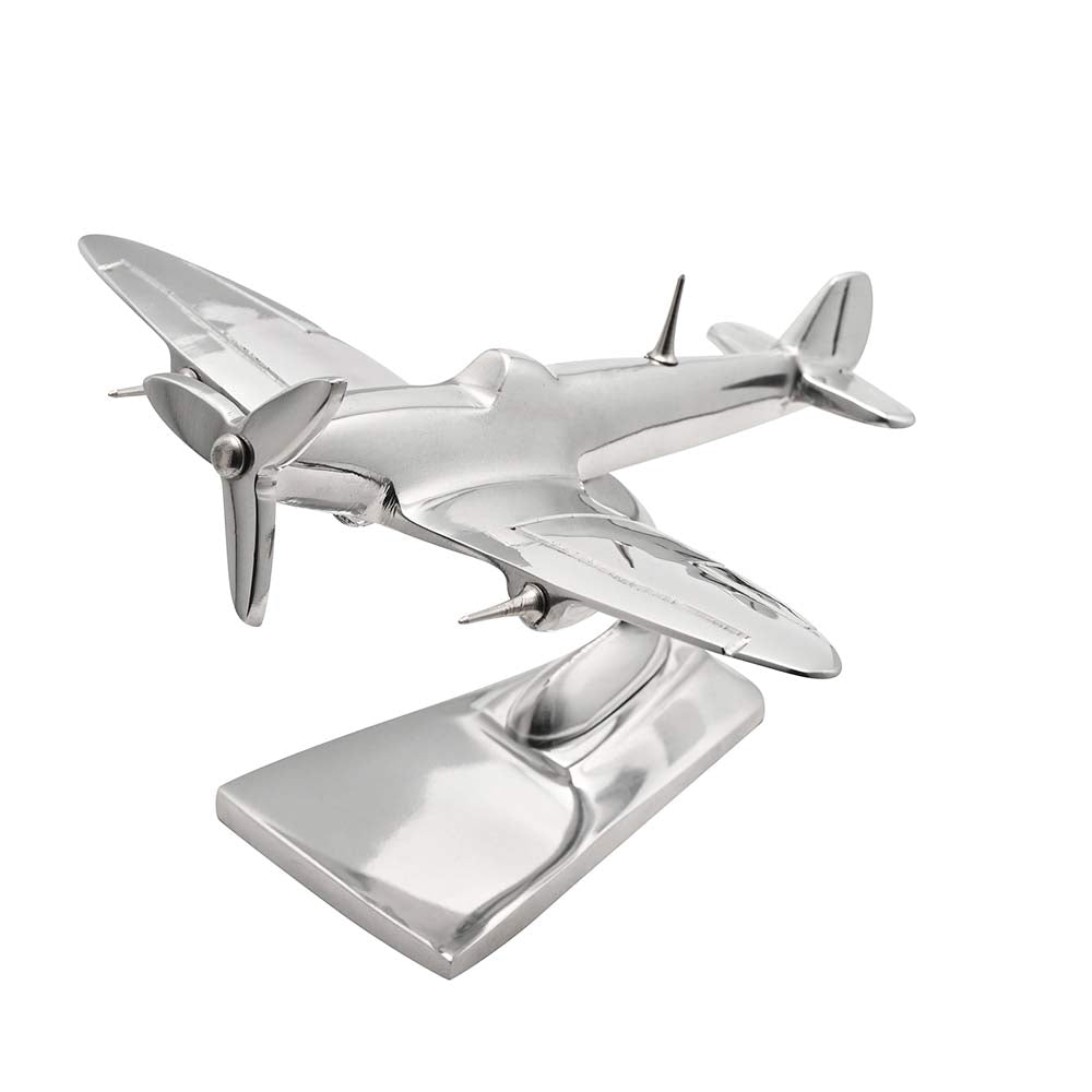 Shiny polish 6 inch metal Spitfire model.