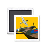 Spitfires MKI on Yellow Background Magnet