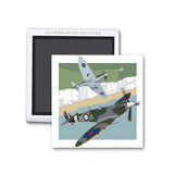 Spitfire White Cliffs of Dover Magnet