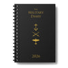 A6 Military Theme 2026 Diary, week to view format include world map.