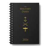 A6 Military Theme 2026 Diary, week to view format include world map.
