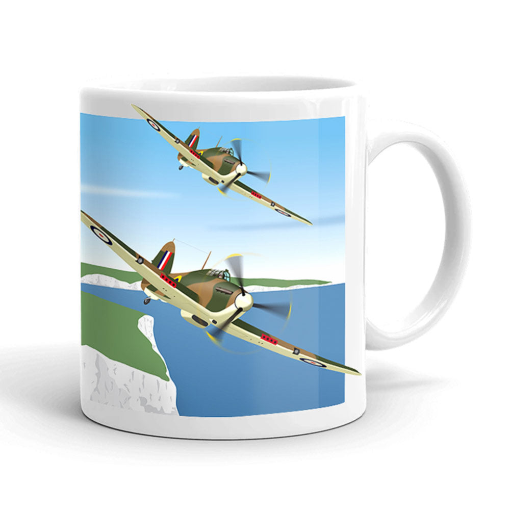 Hurricane Over White Cliffs Mug