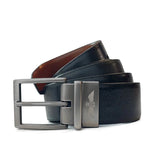 Black leather belt brown inner with RAF Crest engraved silver buckle.