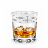 This whisky tumbler is beautifully decorated using traditional sandblasting techniques features the iconic Spitfire plus a small Royal Air Force Museum logo.