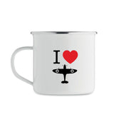 I Love Spitfire Tin Mug