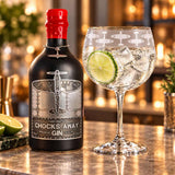 Bundle Offer. A bottle of Chocks Away Gin (50cl) and a Spitfire Balloon Gin Glass. Feature Spitfire Design on both products.