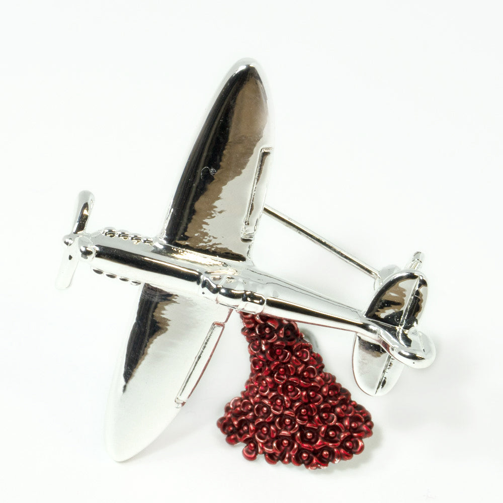 Spitfire Poppy Brooch