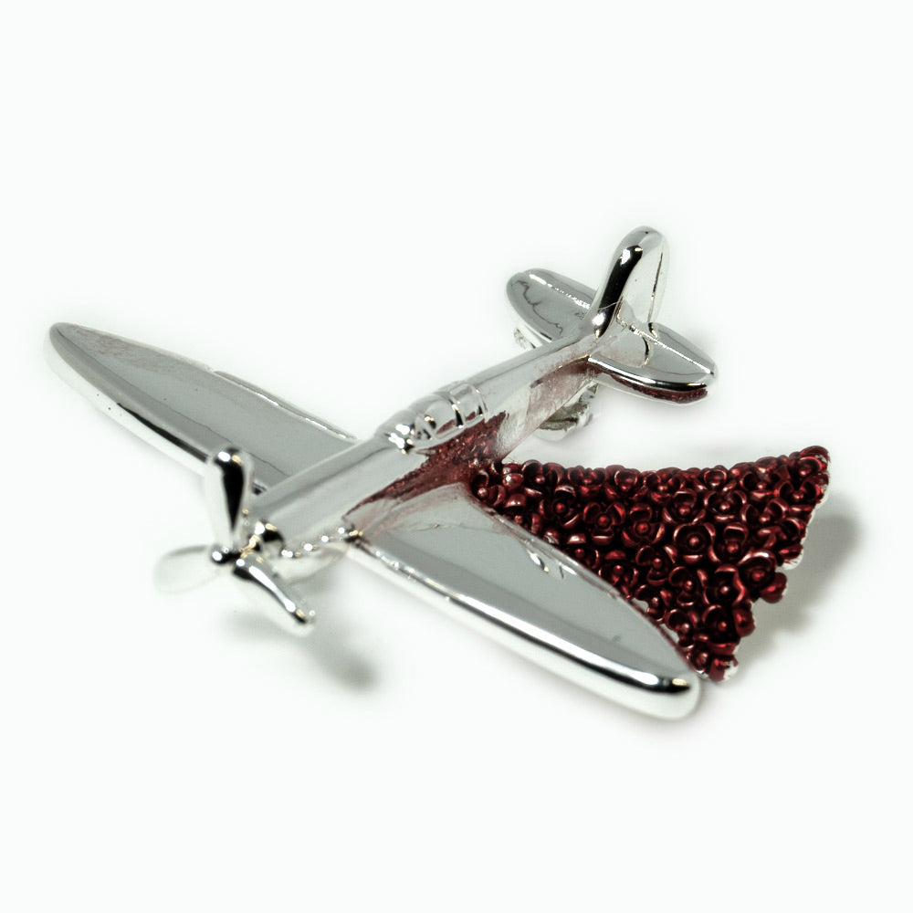 Spitfire Poppy Brooch