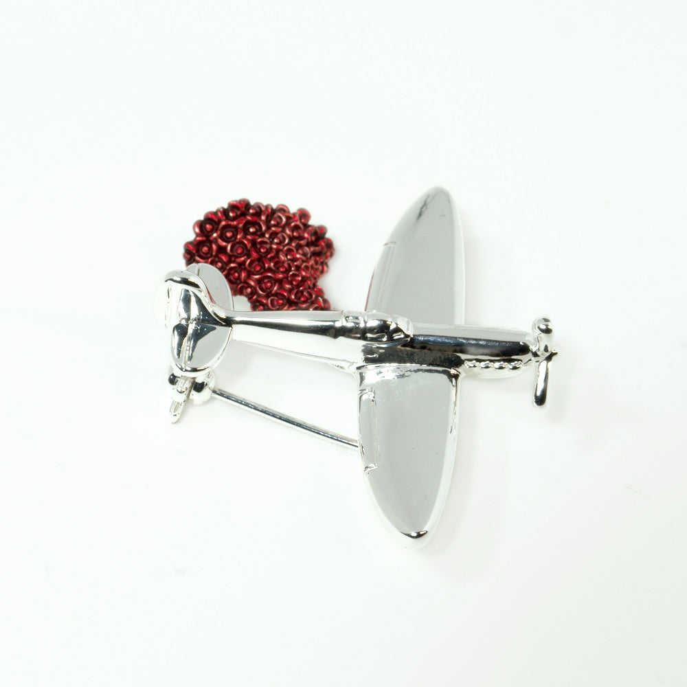 Spitfire Poppy Brooch