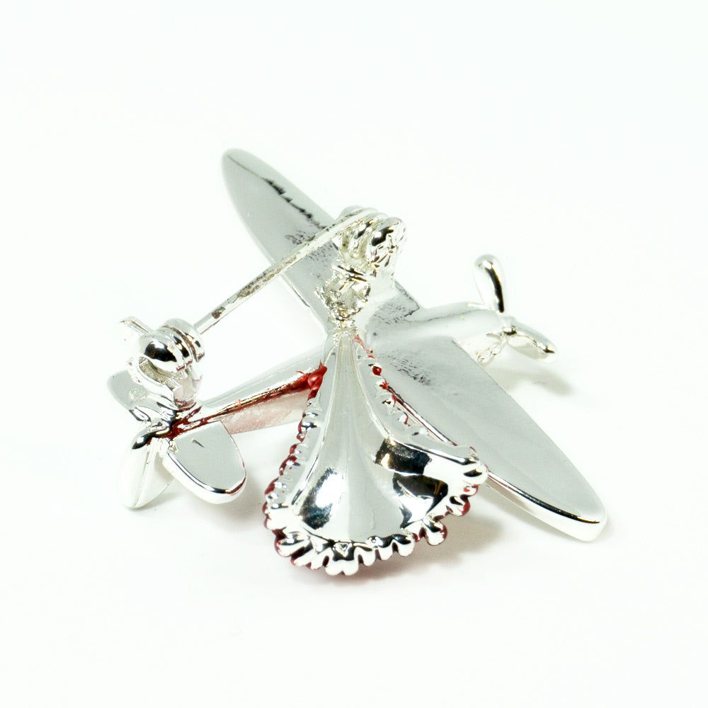 Spitfire Poppy Brooch