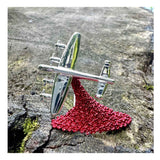Poppy Lancaster Bomber Brooch